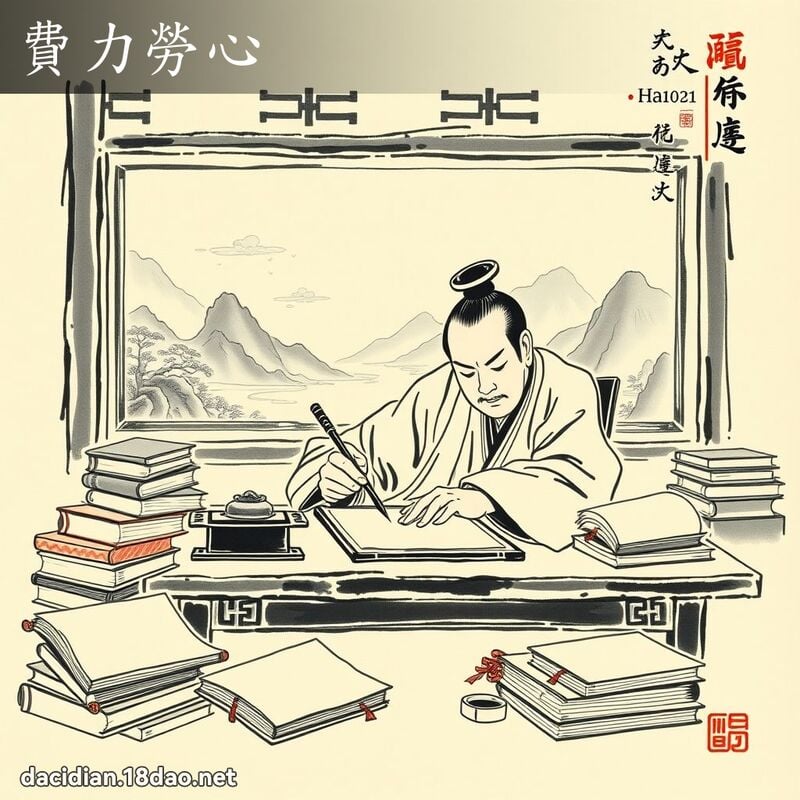 费力劳心 配图