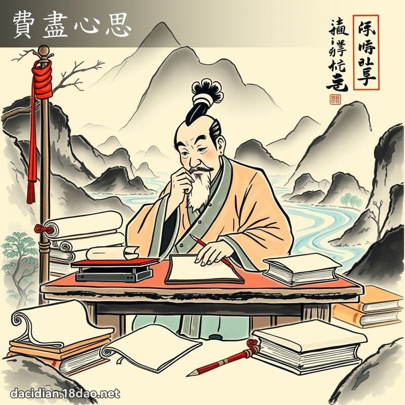费尽心思 配图