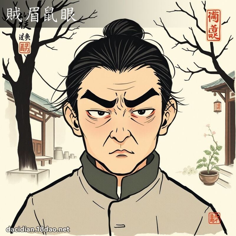 贼眉鼠眼 配图