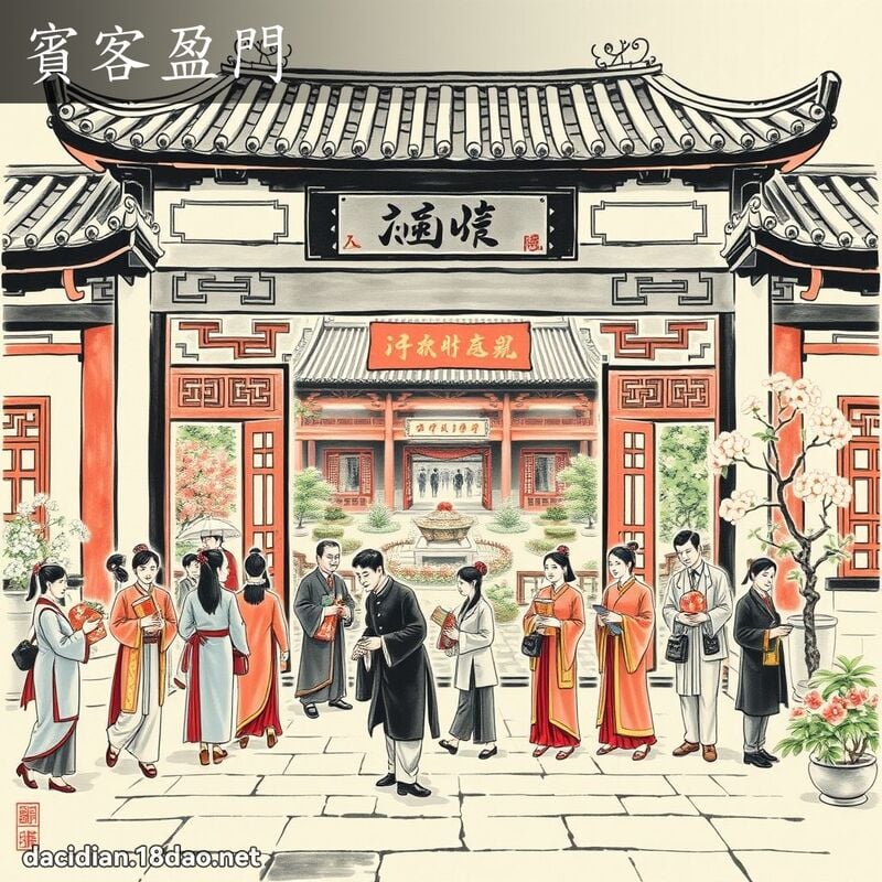 宾客盈门 配图