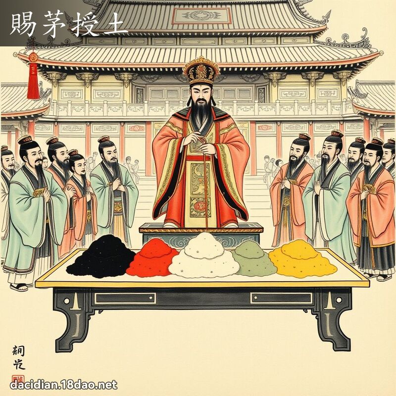 赐茅授土 配图