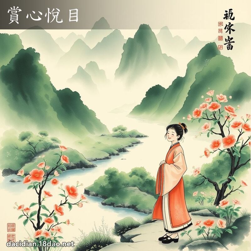 赏心悦目 配图