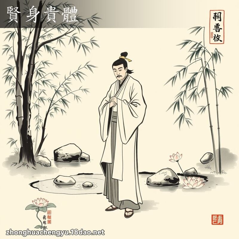 賢身貴體 - 中華成語配圖