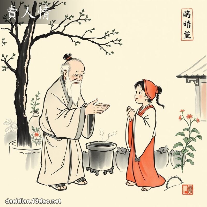 卖人情 - 中华成语配图