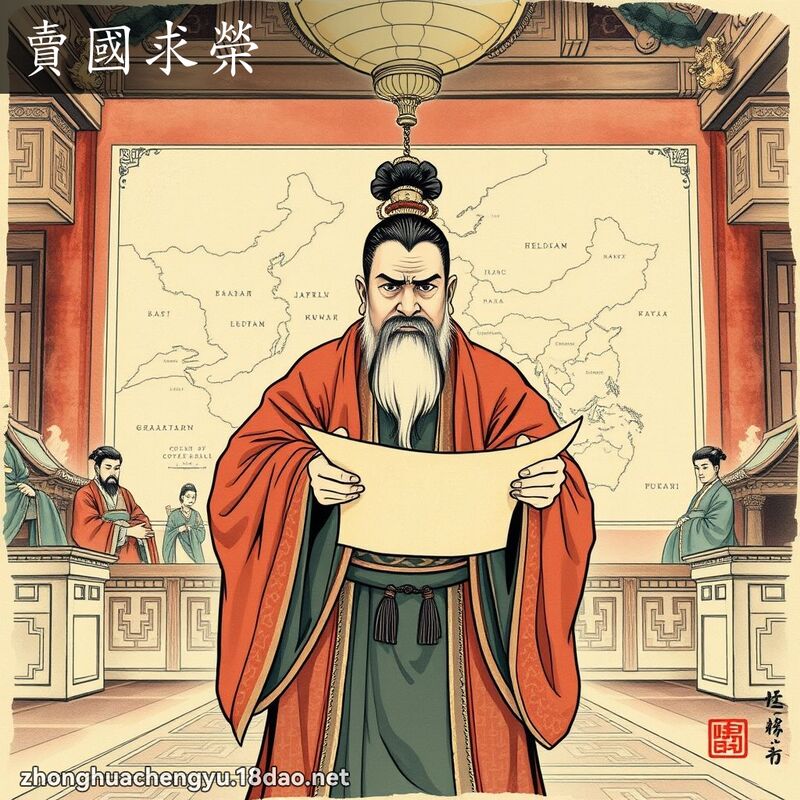 賣國求榮 - 中華成語配圖