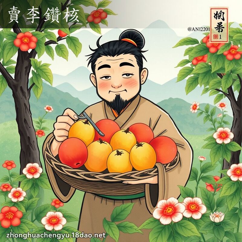賣李鑽核 - 中華成語配圖
