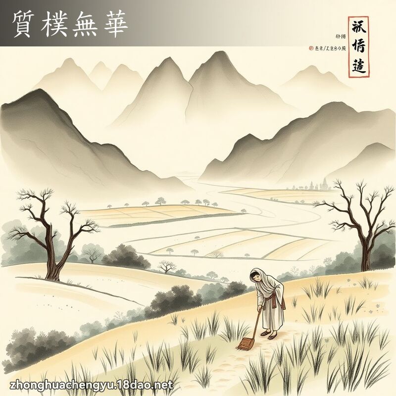 質樸無華 - 中華成語配圖