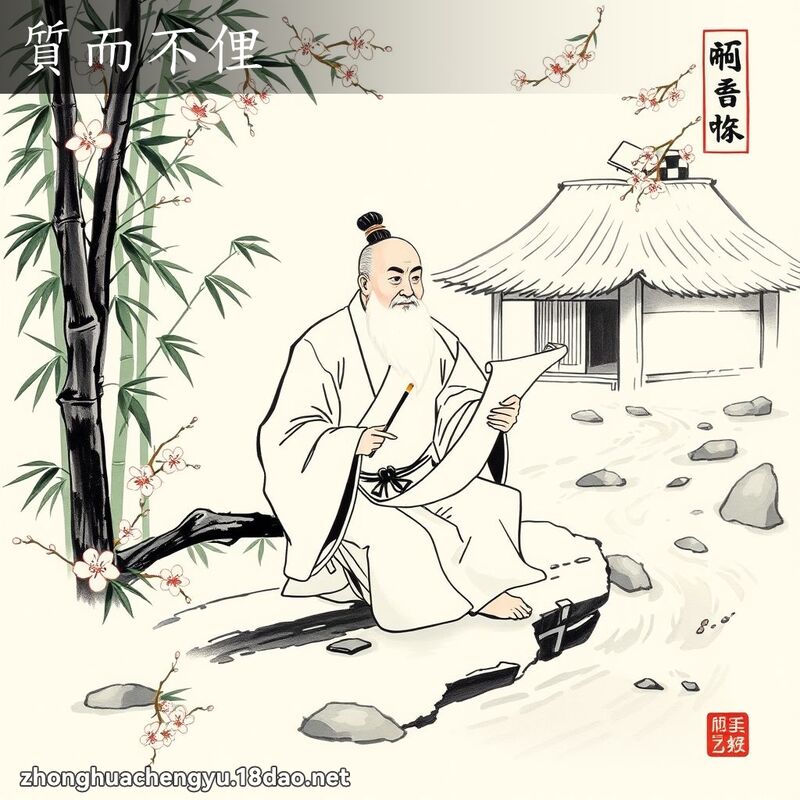 质而不俚 - 中华成语配图