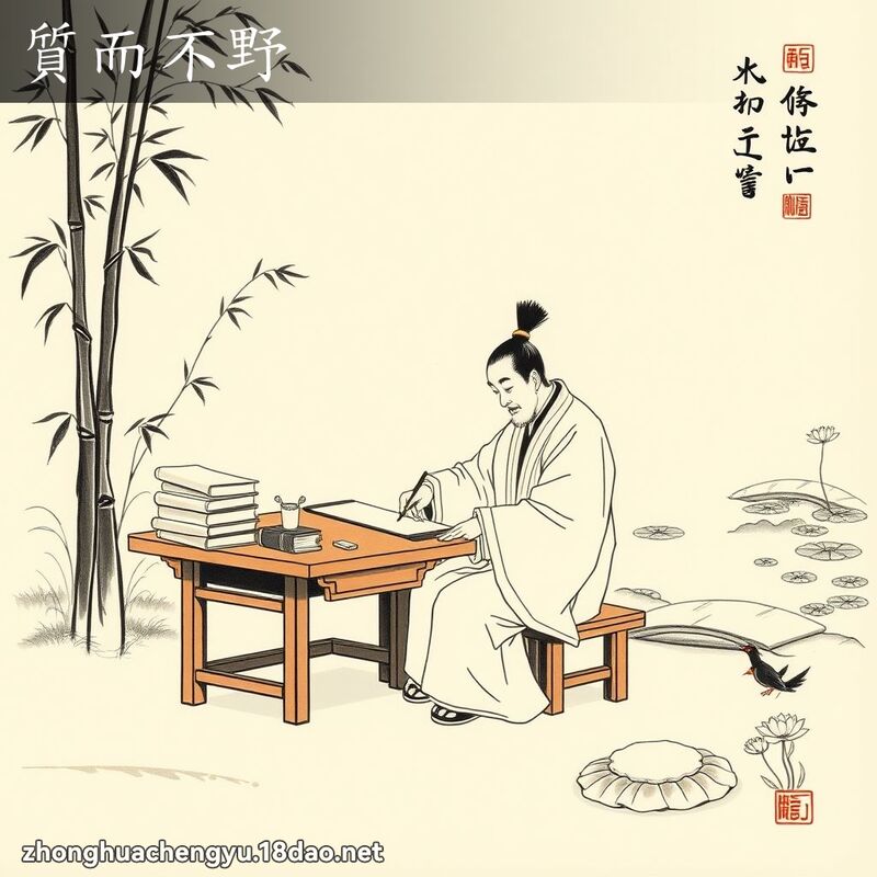 質而不野 - 中華成語配圖