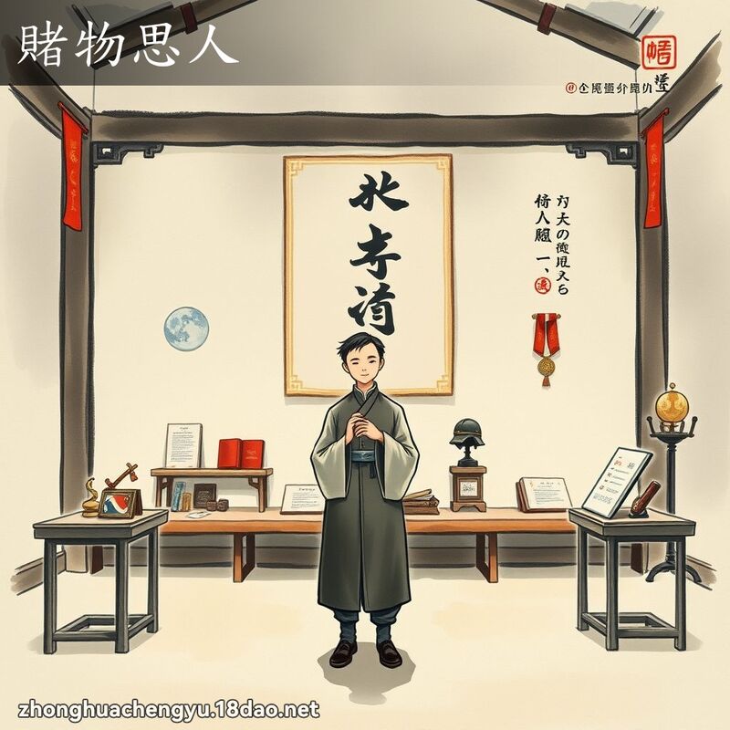 賭物思人 - 中華成語配圖