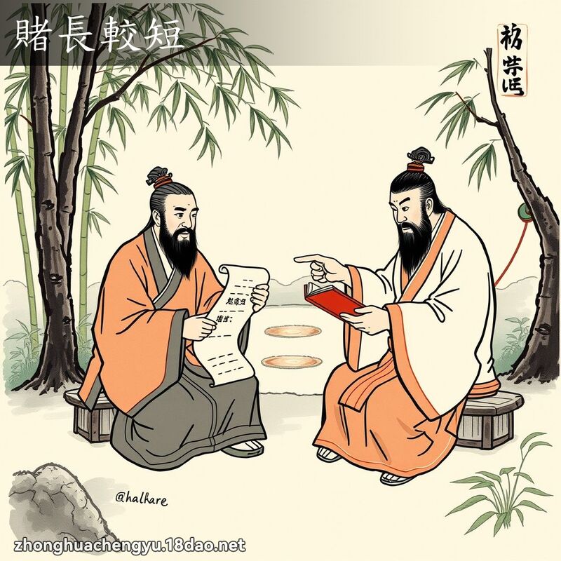 賭長較短 - 中華成語配圖