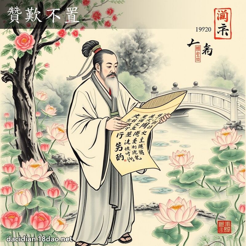 赞叹不置 配图