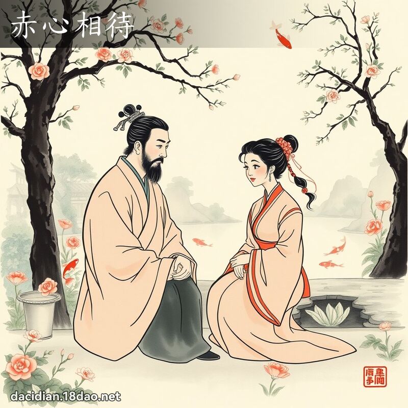 赤心相待 配图