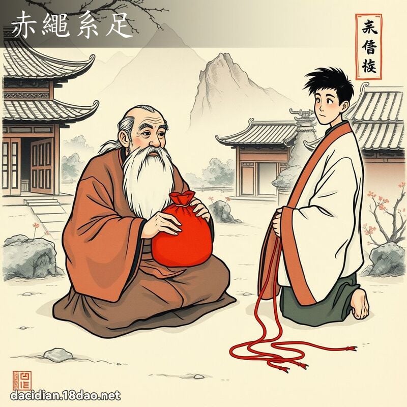 赤绳系足 配图