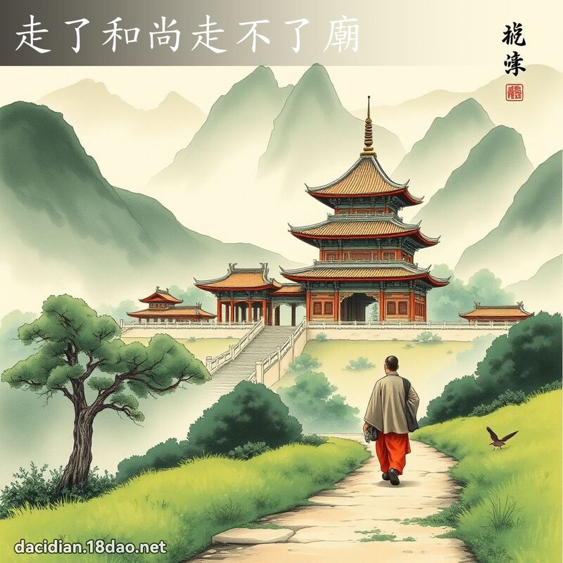 走了和尚走不了庙 配图
