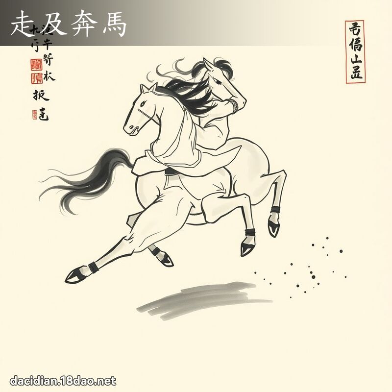走及奔马 配图