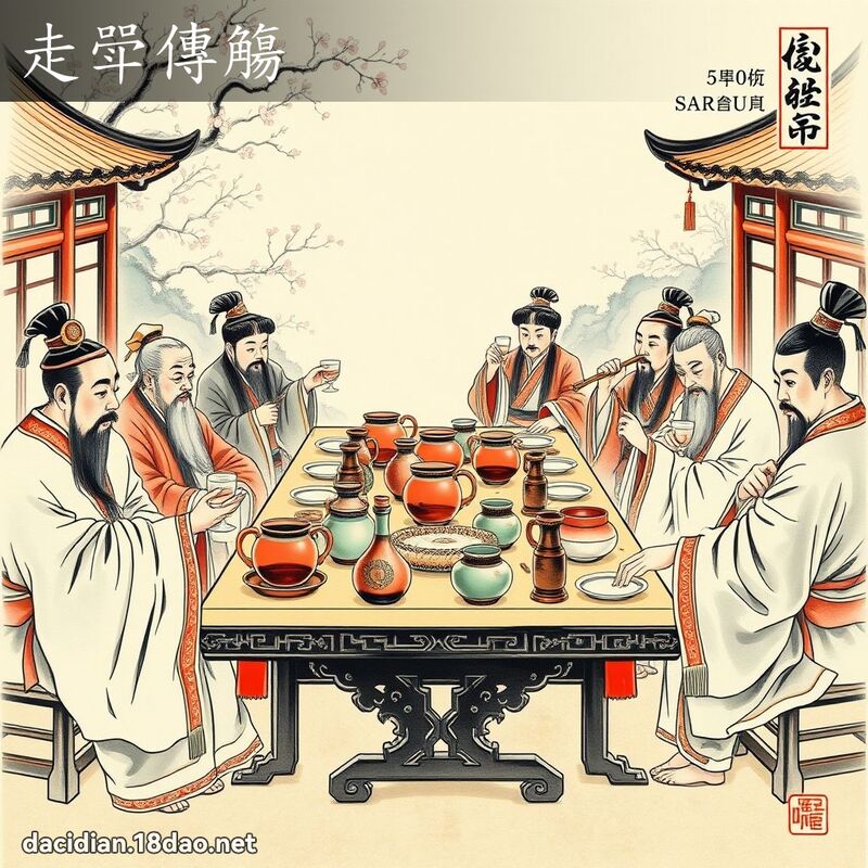 走斝传觴 配图