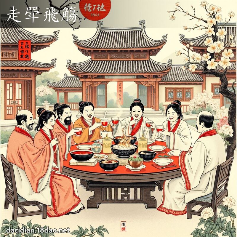走斝飞觴 配图