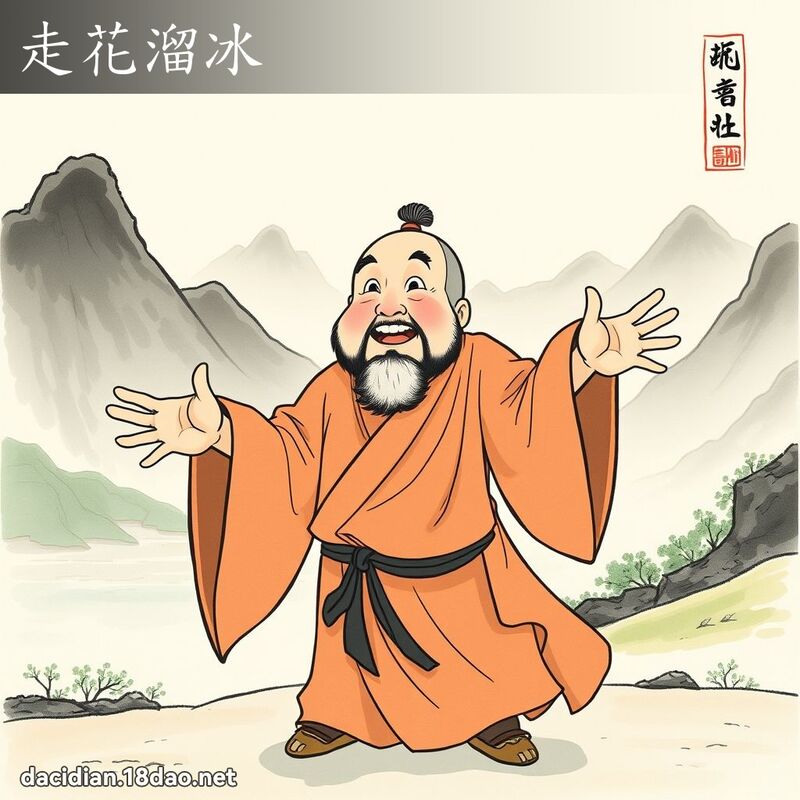 走花溜冰 配图