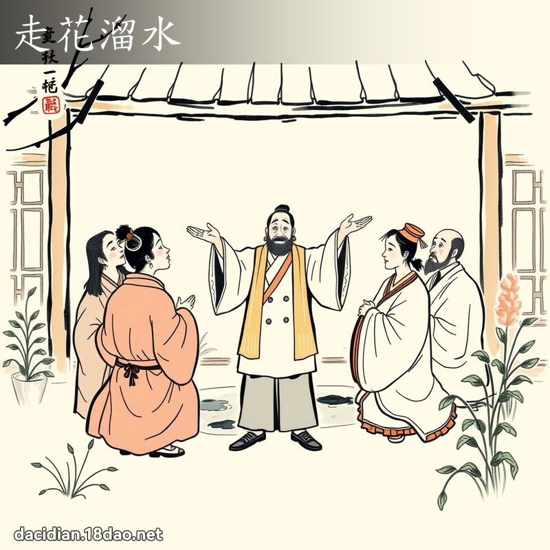 走花溜水 配图