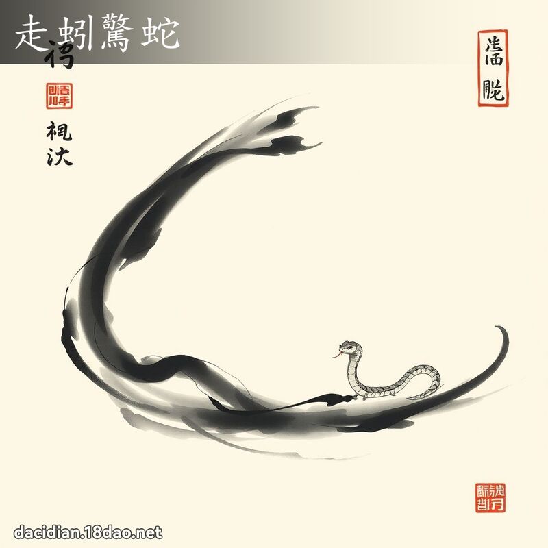 走蚓惊蛇 配图