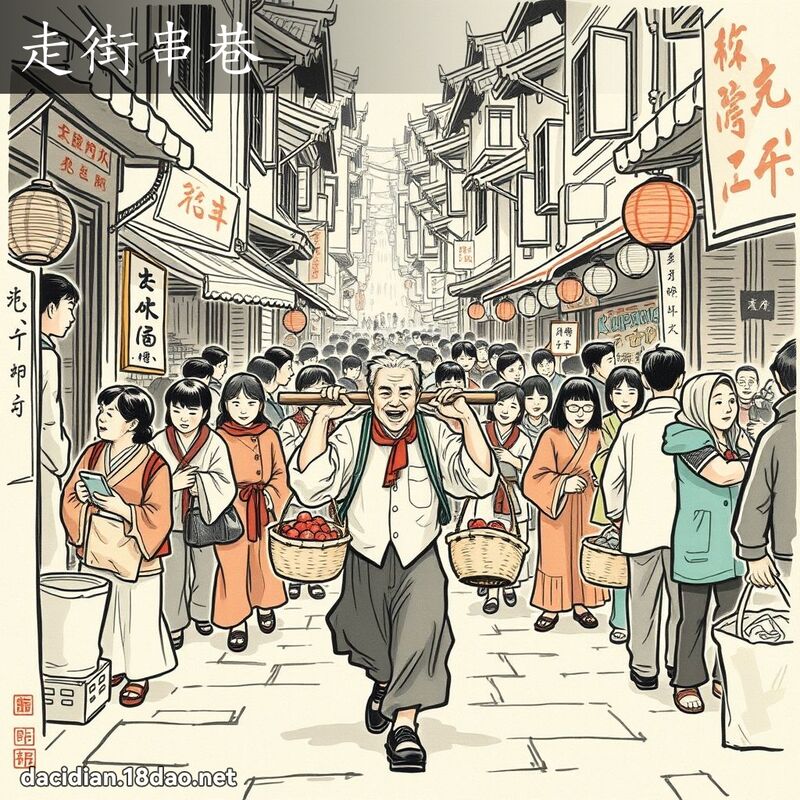 走街串巷 配图