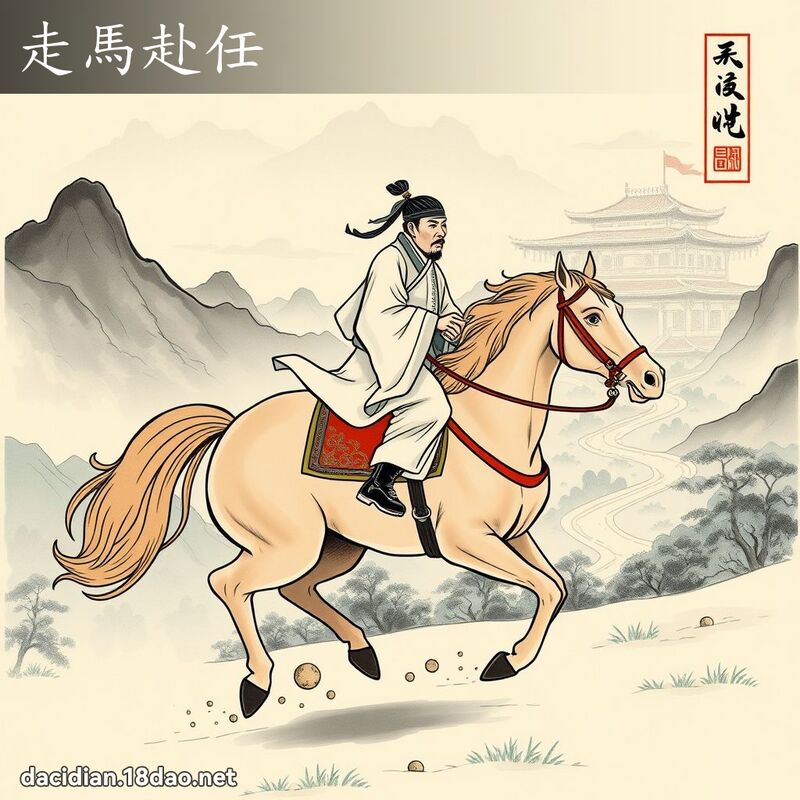 走马赴任 配图