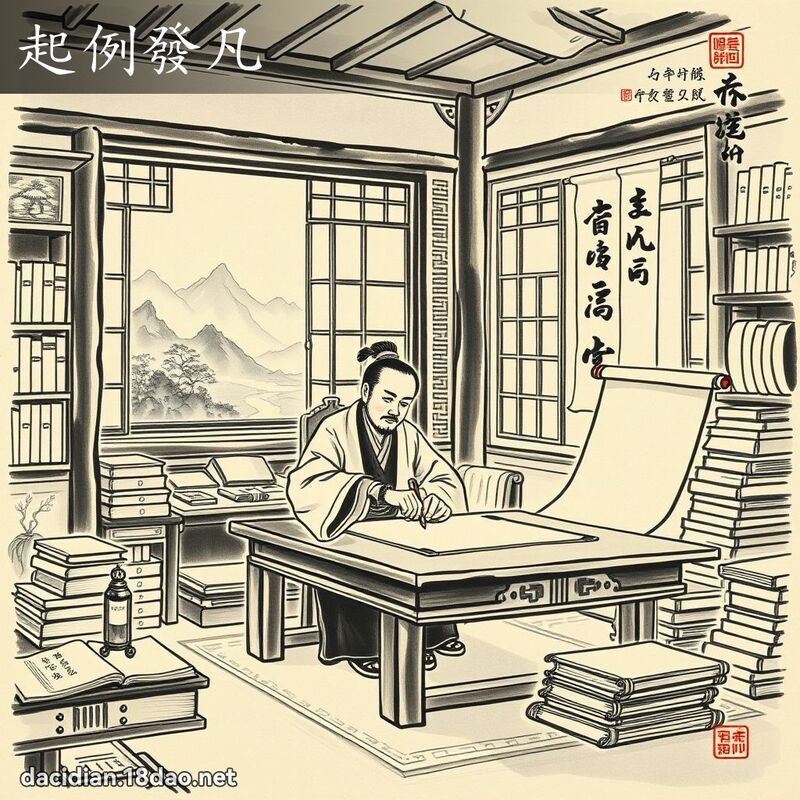 起例发凡 配图