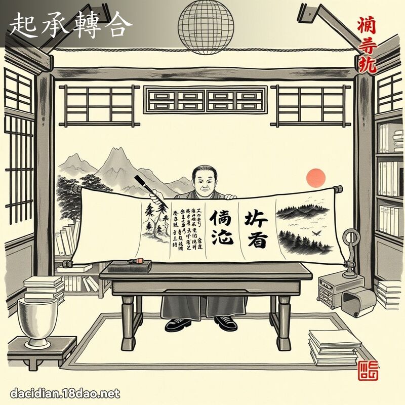 起承转合 配图