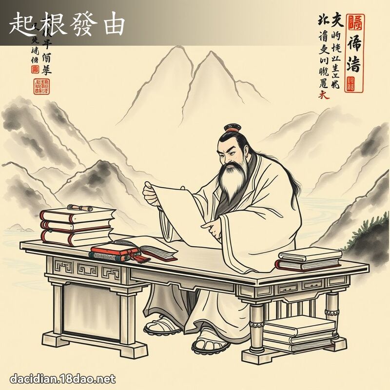 起根发由 配图
