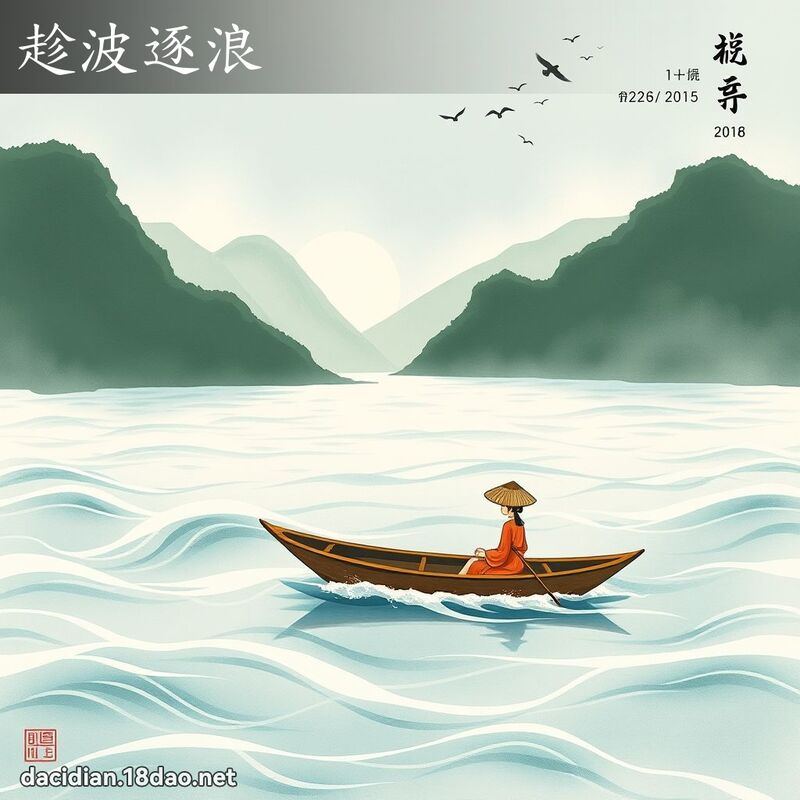 趁波逐浪 配图