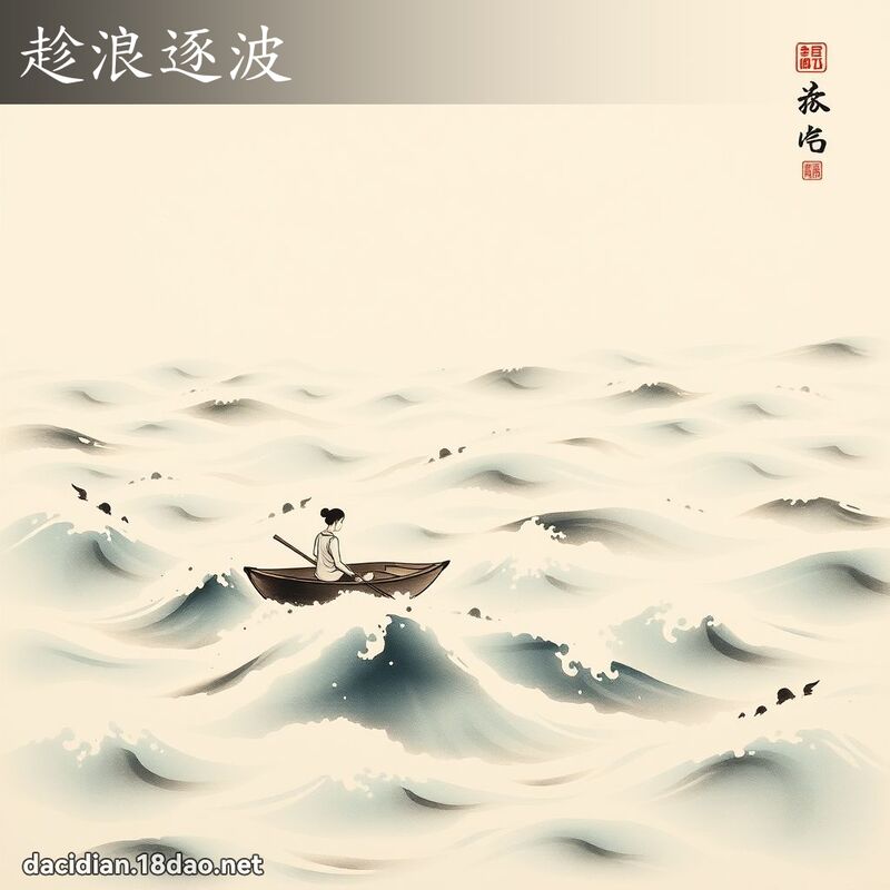 趁浪逐波 配图