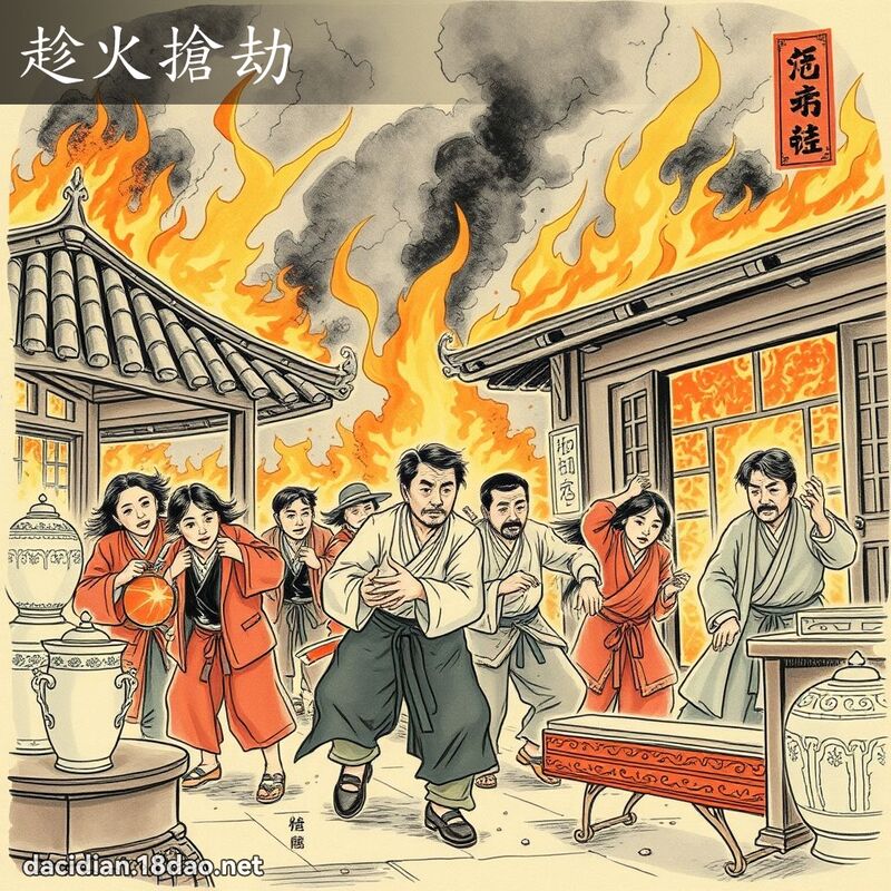 趁火抢劫 配图