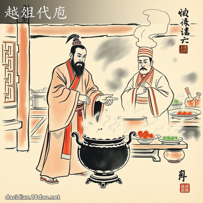 越俎代庖 配图