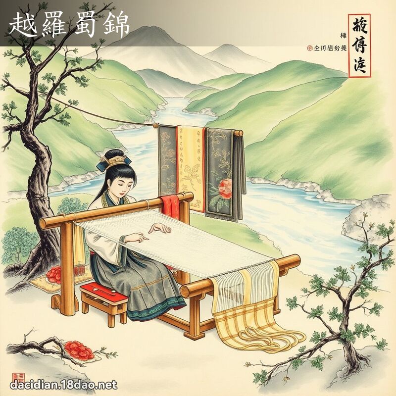 越罗蜀锦 配图