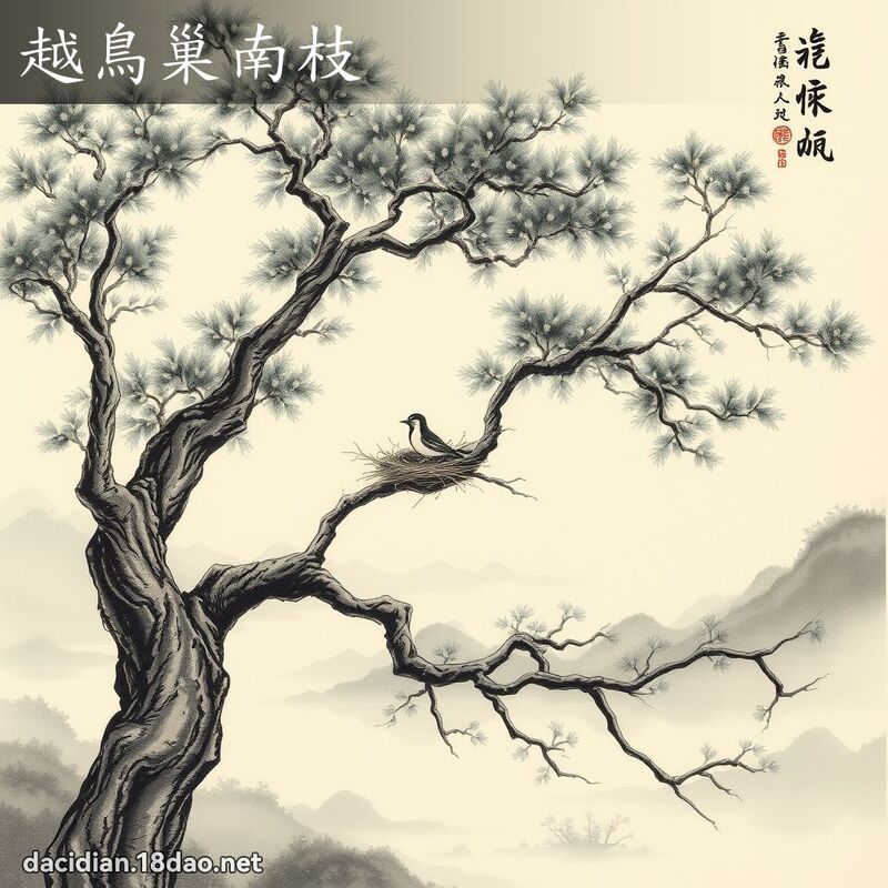 越鸟巢南枝 配图