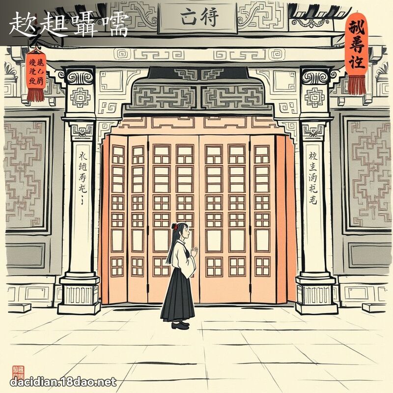 趑趄囁嚅 配图