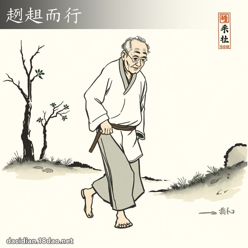 趔趄而行 配图