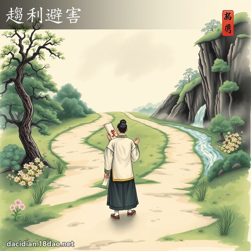 趋利避害 配图