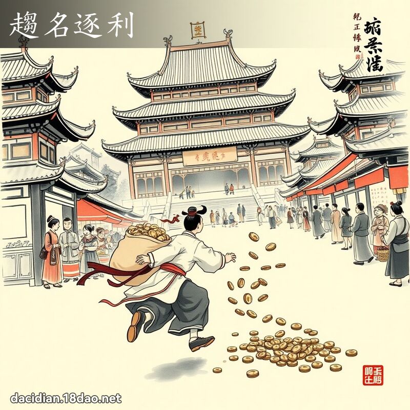 趋名逐利 配图