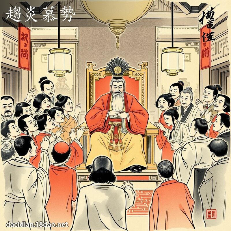 趋炎慕势 配图