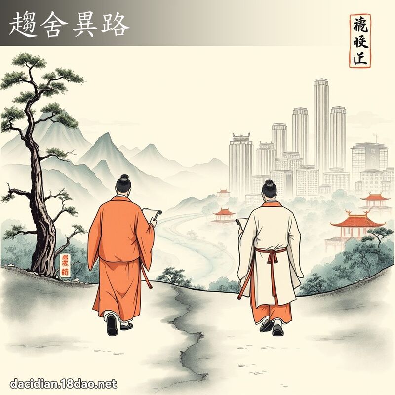 趋舍异路 配图