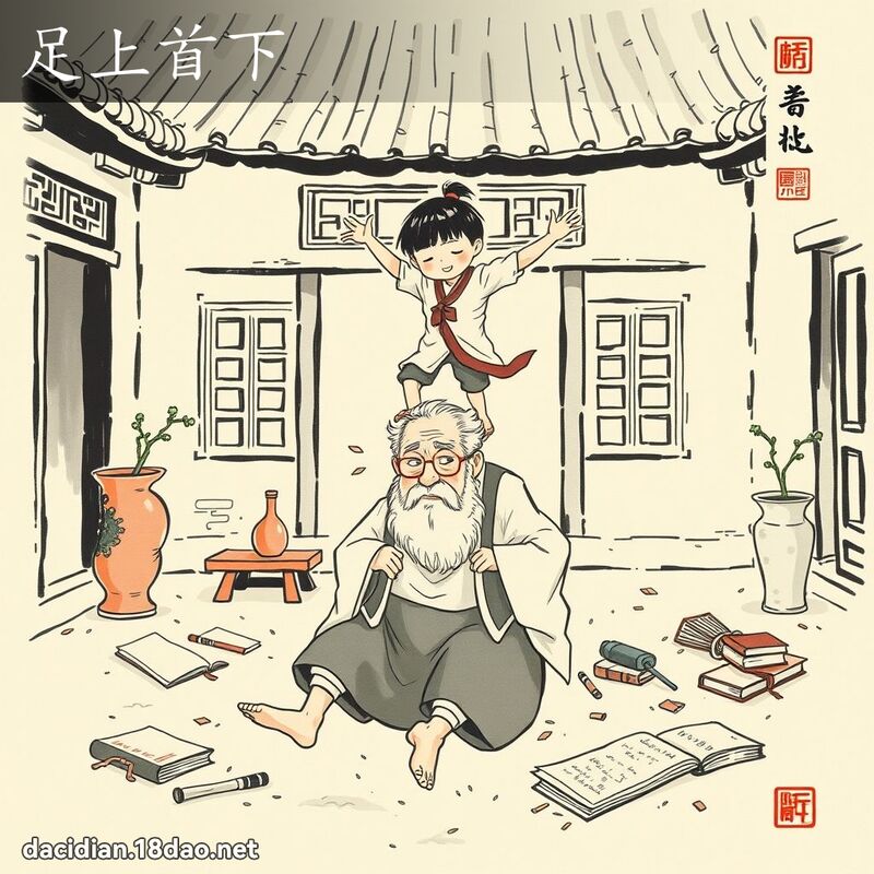 足上首下 配图