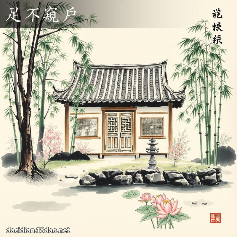 足不窥户 配图