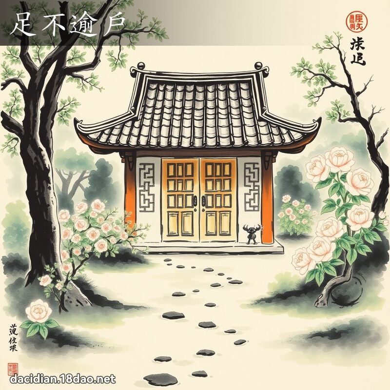 足不逾户 配图