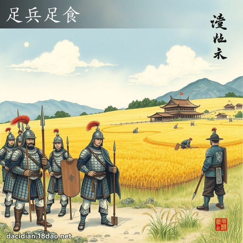 足兵足食 配图