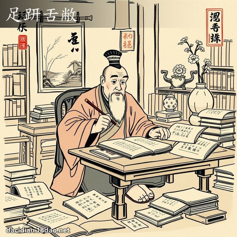 足趼舌敝 配图