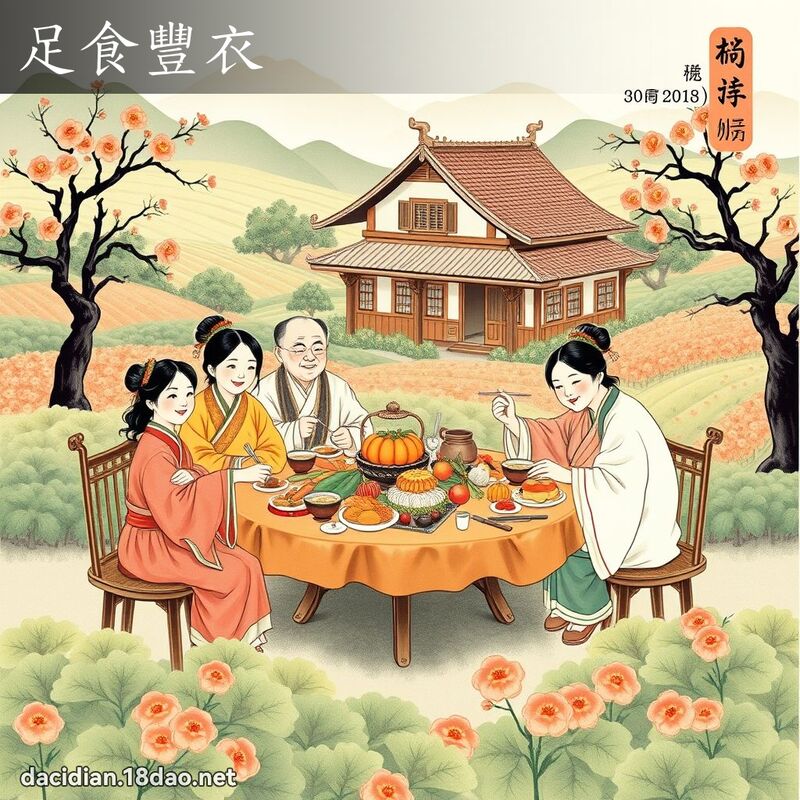 足食丰衣 配图