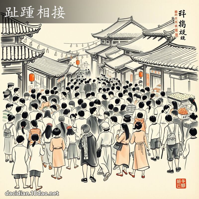 趾踵相接 配图