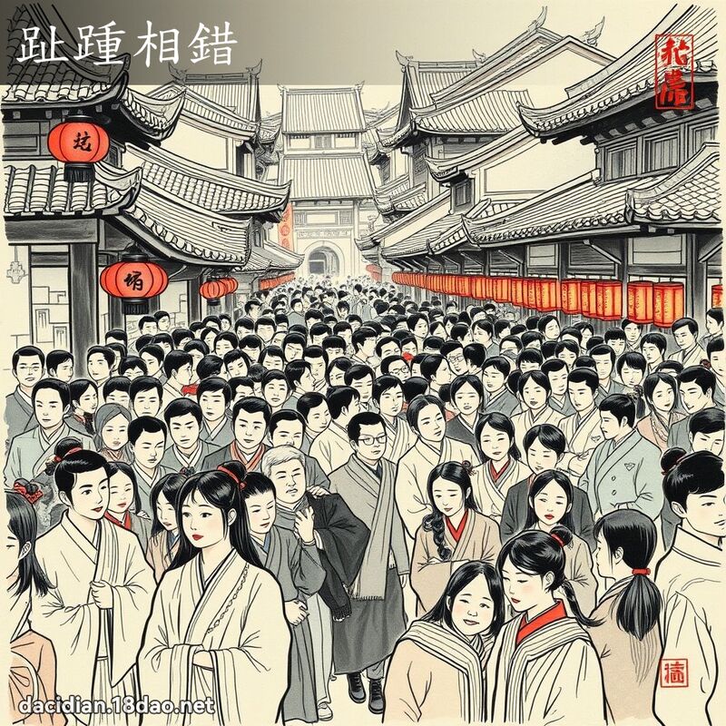 趾踵相错 配图
